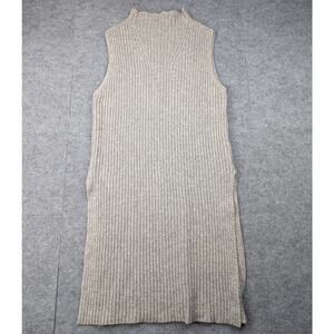 Achro Tunic Sweater Womens Small Cashmere Ribbed Quiet Luxury Minimal Lagenlook